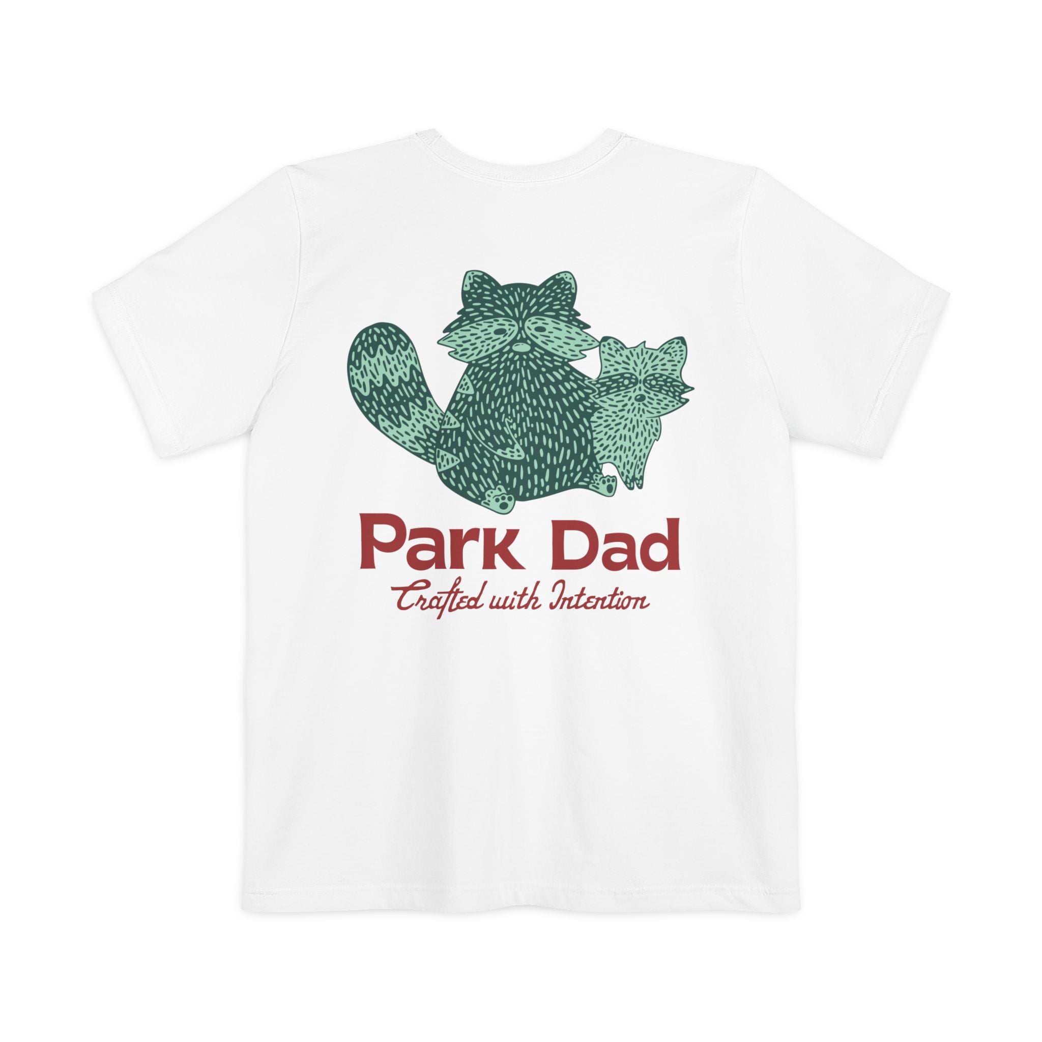Park Dad Pocket T-Shirt | Racoon