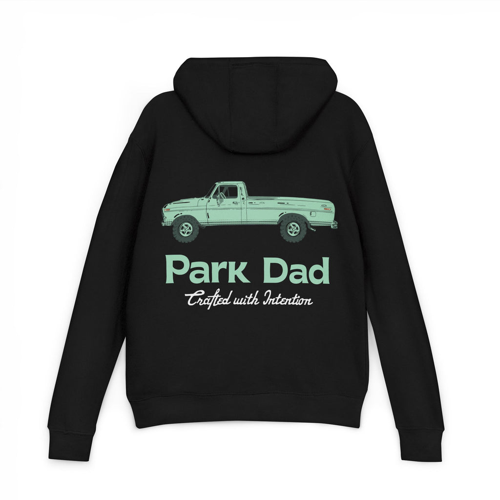 Park Dad Hoodie — "Crafted with Intention" Nature-Loving Dad Pullover