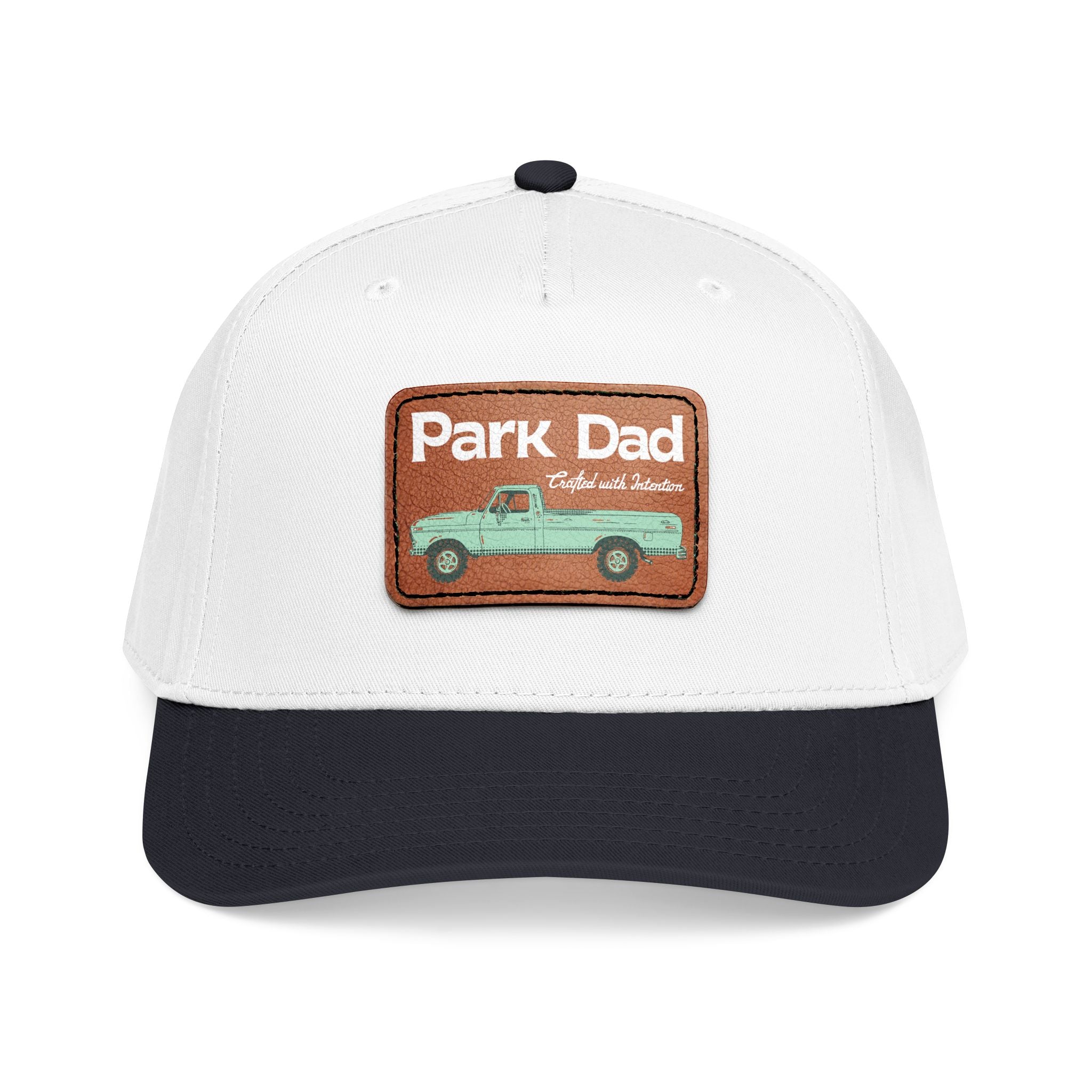 Park Dad Leather Patch Baseball Cap