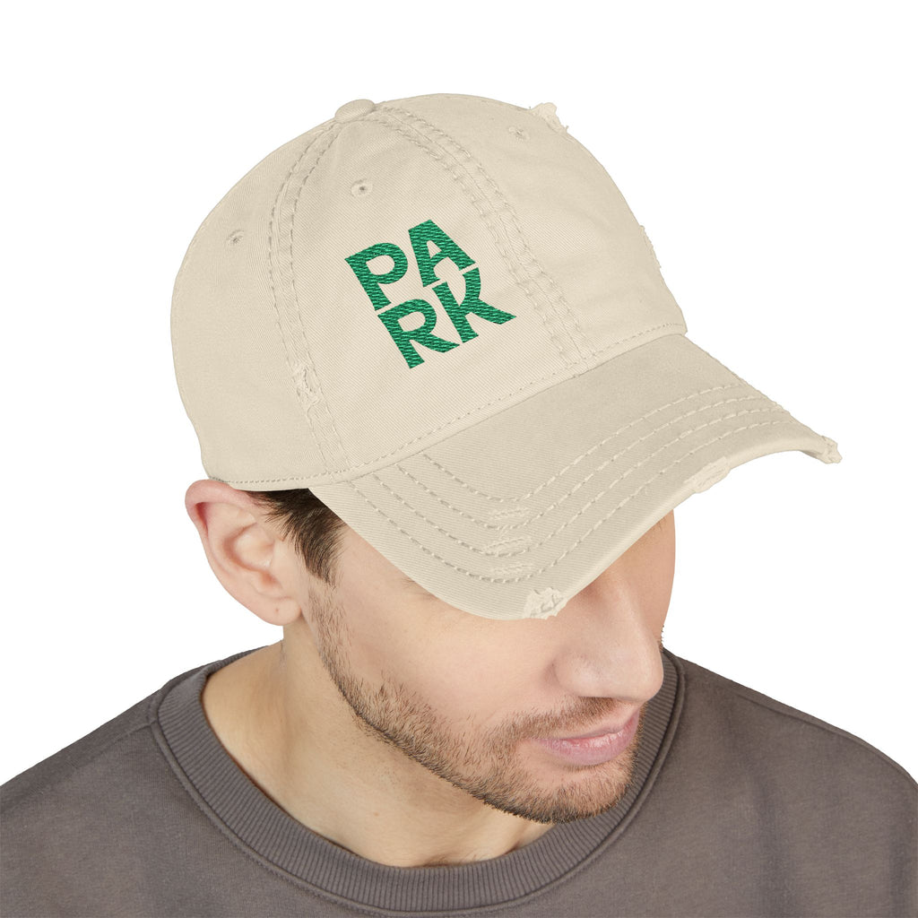 Park Dad Distressed Embroidered Dad Hat