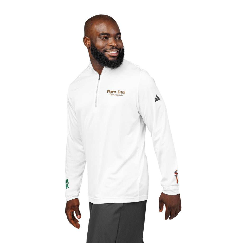 Embroidered Quarter-Zip Pullover