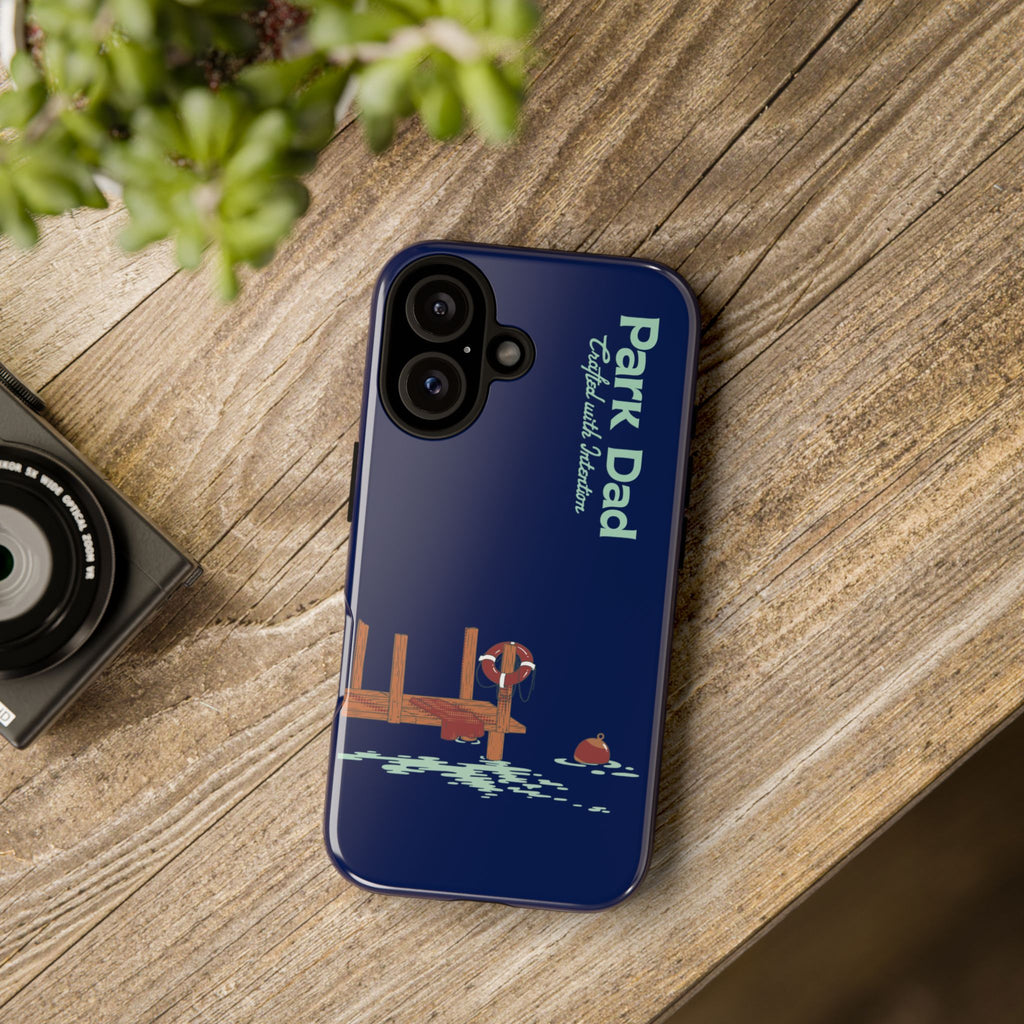 Phone Case — "Park Dad" Dockside Phone Case with Dock & Water Illustration