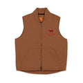 Washed Duck Cloth Vest — Embroidered Rustic Bison Logo