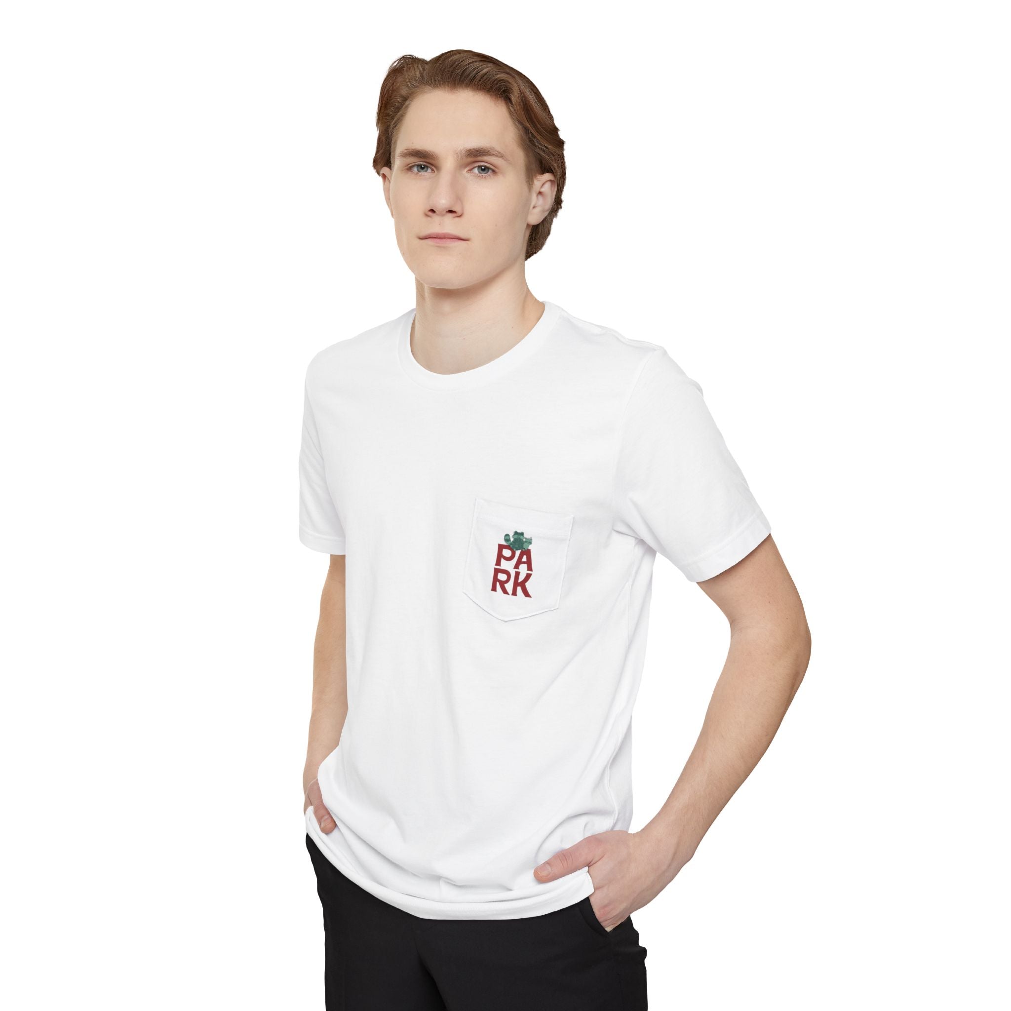Park Dad Pocket T-Shirt | Racoon